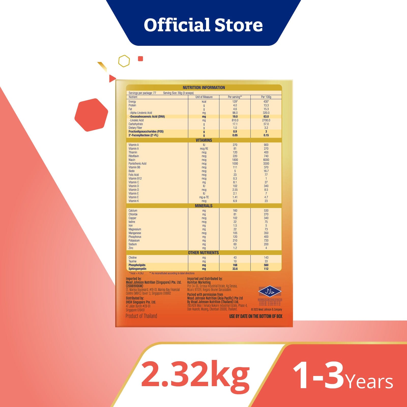 Single Box New Value Pack : Enfagrow Pro A+ Stage 3, Original,  2.32kg
