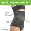 Shrinkx Belly Bamboo Wrap, Triple-Point Compression (Black)